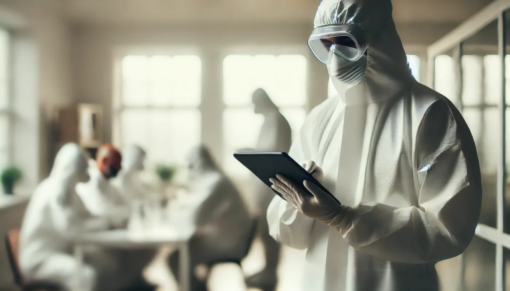 image-of-professionals-wearing-protective-cleanup-gear professionals wearing protective cleanup gear