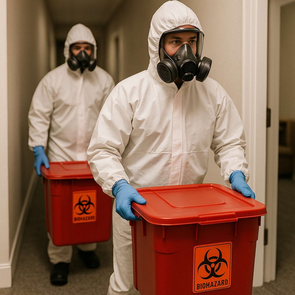 Unattended death cleanup and decomposition cleanup in the Midwest, including Illinois, Indiana, and Michigan.