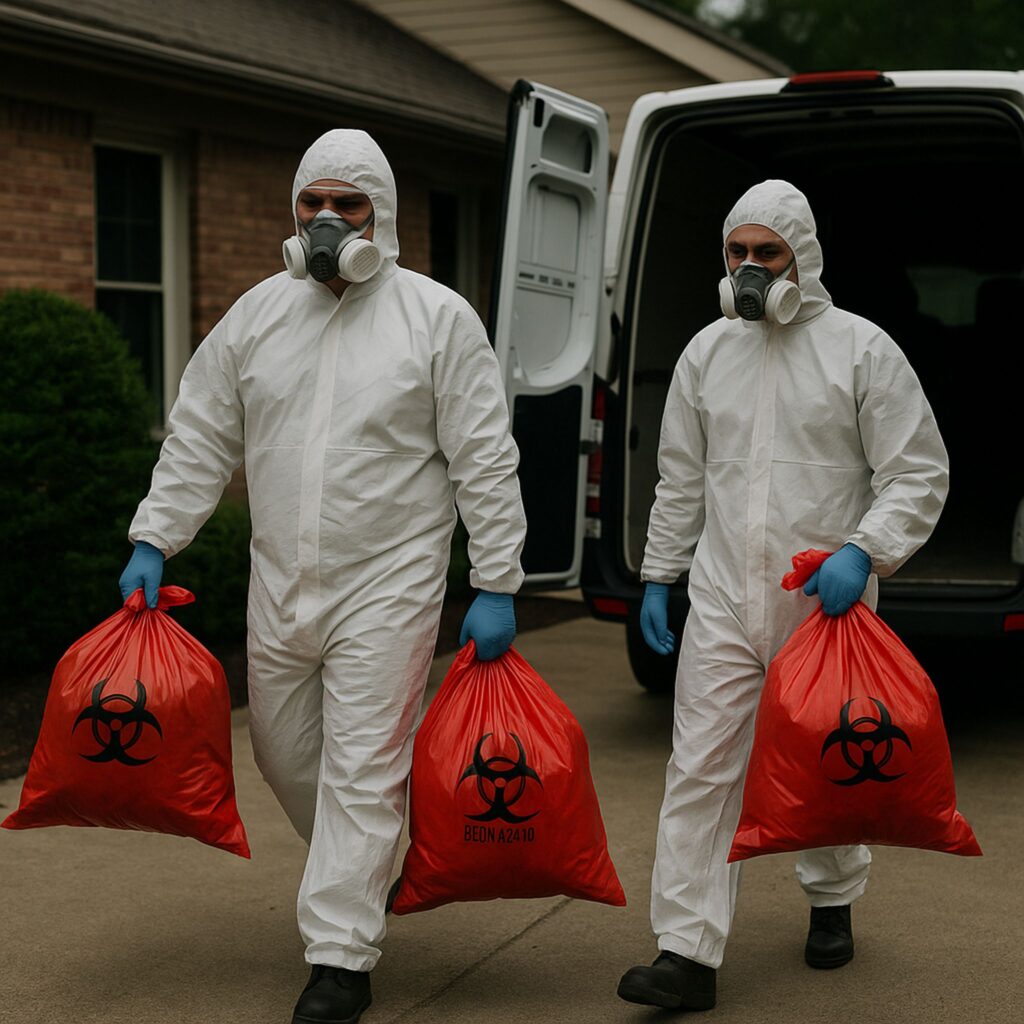 Suicide cleanup is not a DIY job, families and property owners call us for suicide cleanup throughout the Midwest.